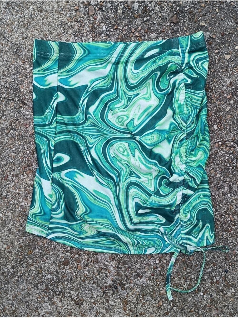 2/$10 Shein Green Marble-Print Women’s Skirt Size Medium